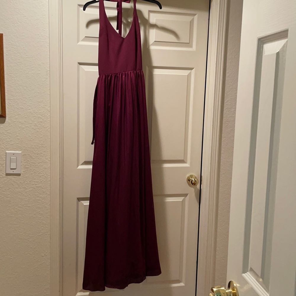 Burgundy Vera Wang Bridesmaid Dress